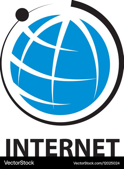 Logo Internet Royalty Free Vector Image Vectorstock