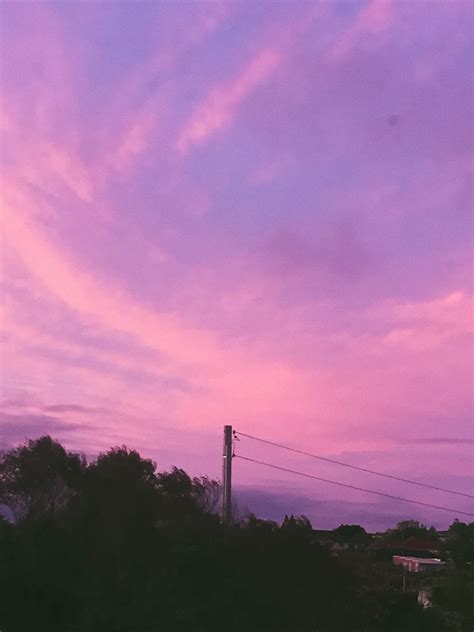 Sunset Sky Aesthetic Beautiful Sky Purple Sky