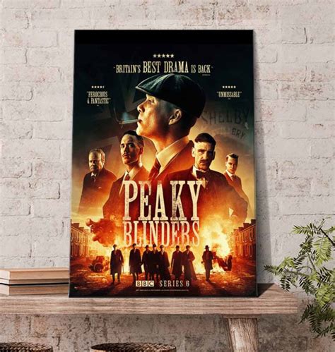 Peaky Blinders Season 6 Bbc Official Poster Canvas Rever Lavie