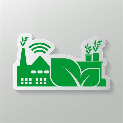 ndustry icon, Clean energy with eco-friendly concept 2313672 Vector Art ...