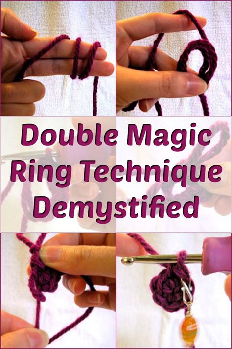 Quick Double Magic Ring Tutorial Magic Ring Crochet Magic Circle