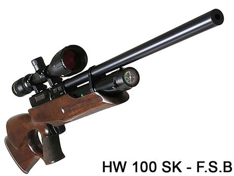 weihrauch hw 100 pre charged air rifles fully shrouded barrel cheshire gun room