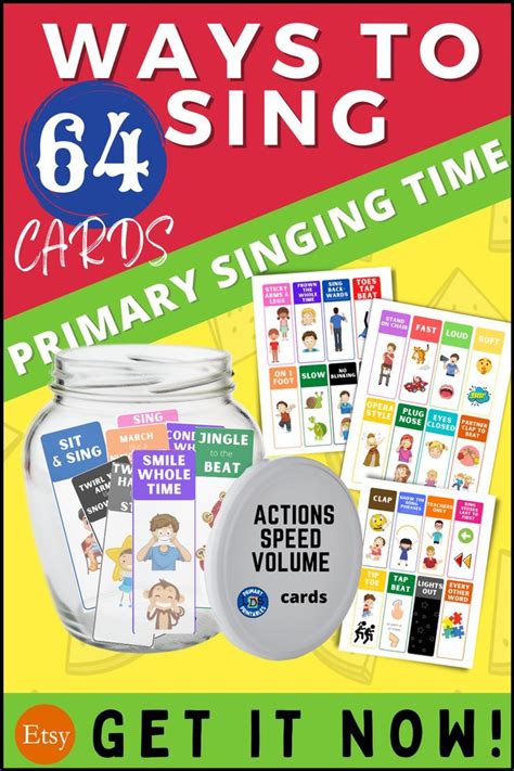 Ways To Sing Cards Elementary Music Choir Primary Singing Time