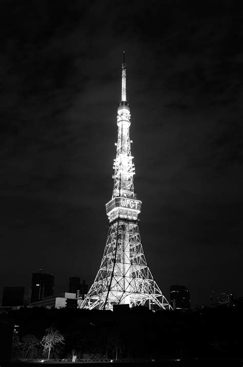 Wallpaper Japan Night Architecture Reflection Symmetry Tower