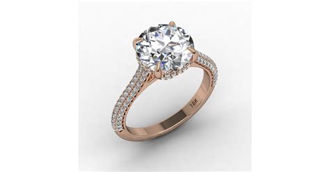 18k Rose Gold Diamond Engagement Ring Taraji P Hensons Engagement