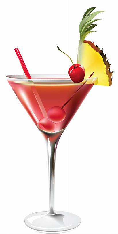 Drinks Cocktail Clipart Pineapple Drink Glass Cartoon