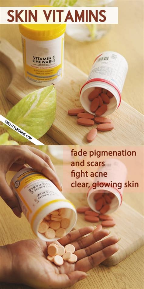 6 Best Vitamins For Clear Glowing Skin The Little Shine