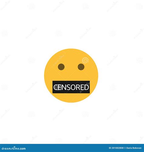 Censored Emoticon Face Stock Illustration Illustration Of Sign 201002808