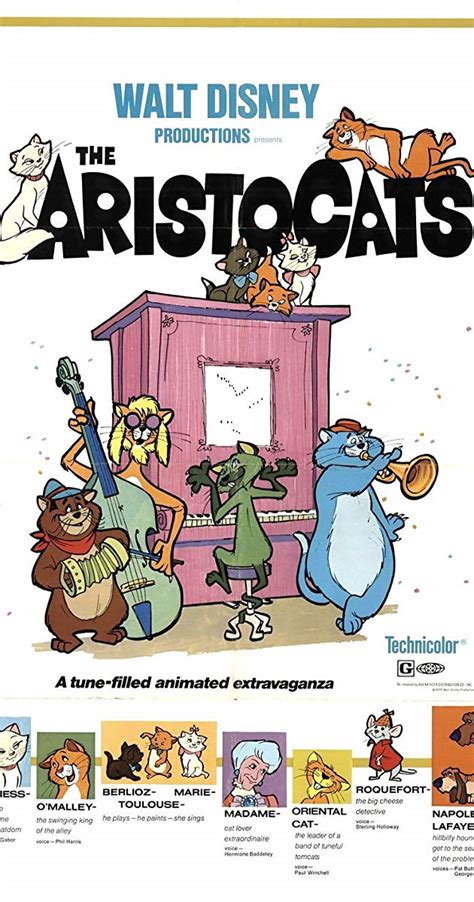 The show was originally created in 2000 but took a break in 2001, but restarted in 2003 and production was cancelled in 2006, thanks to pixar's intervention since it was being purchased by disney. The AristoCats (1970) - IMDb
