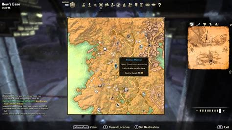 Eso Hews Bane Treasure Map Vector U S Map