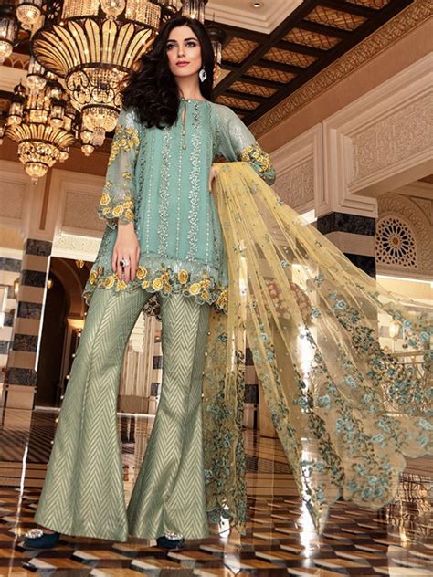 Maria B Chiffon Mbroidered Collection Chiffon Collection Designer