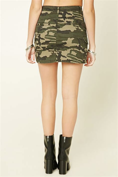 Camo Print Mini Skirt Mini Skirts Camo Outfits Mini Dress