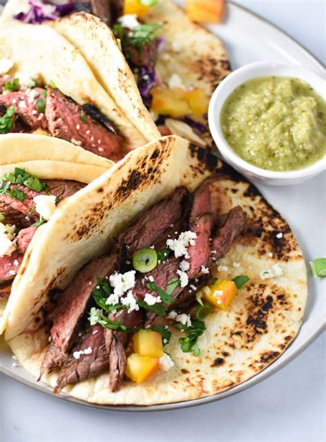 You will need these ingredients for the steak part of your steak tacos: Grilled Flank Steak Tacos | The Dizzy Cook
