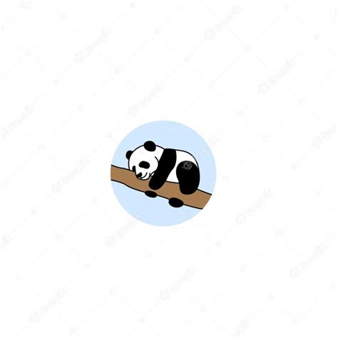 Premium Vector Baby Panda Sleeping Cartoon Icon