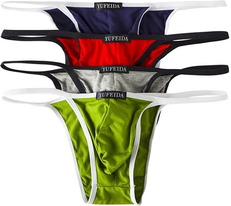 Men S Modal Comfortable G String Thongs Sexy Low Rise Bikini Briefs
