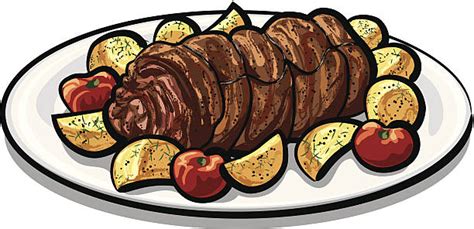Roast Beef Clip Art Vector Images And Illustrations Istock
