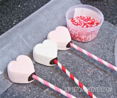 Valentine Sweetheart Marshmallow Pops Love From The Oven