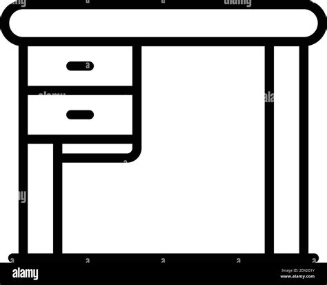 Interior Table Icon Outline Interior Table Vector Icon For Web Design