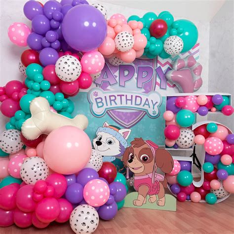 Buy 106pcs Skye Paw Patrol Balloon Garland Arch Kit With Bonus And Paw