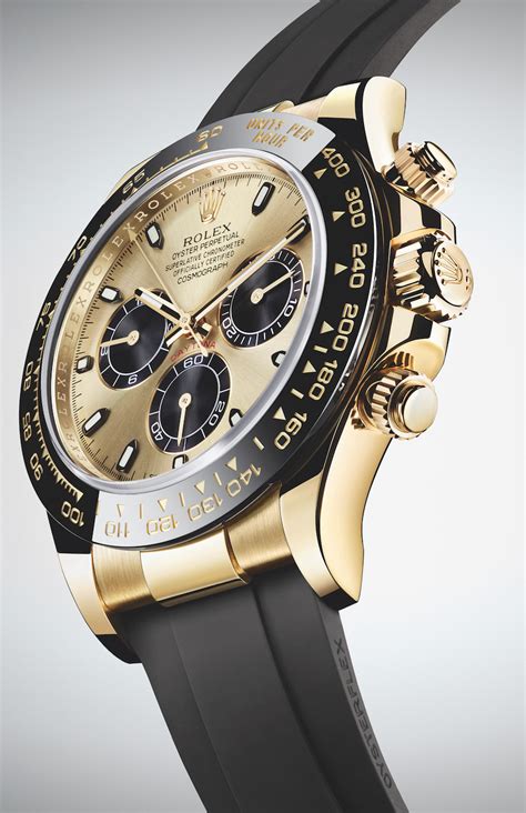 New Rolex Cosmograph Daytona Watches In Gold With Oysterflex Rubber