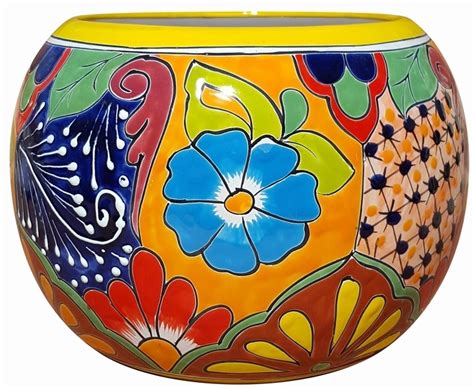 Mexican Talavera Pots Pottery Flowerpots Containers Garden
