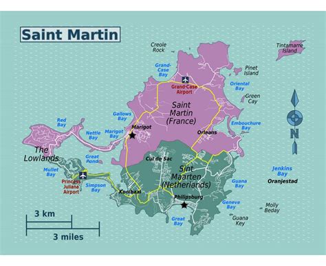 Maps Of Saint Martin Collection Of Maps Of Saint Martin North