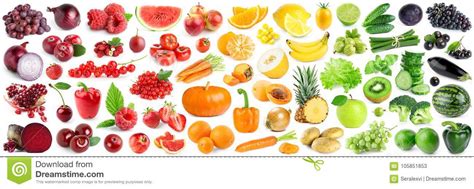 Collection Of Fruits And Vegetables Stock Image Image Of Plum Carrot