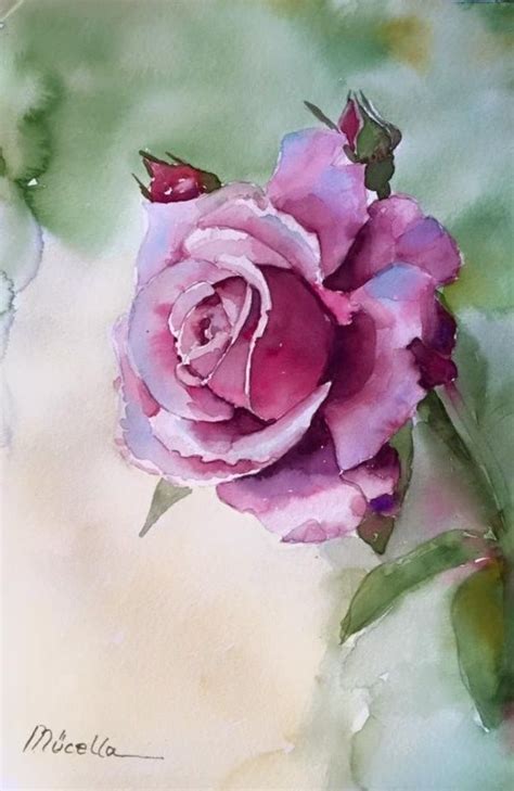 Start with the biggest flower first. 40 Realistic But Easy Watercolor Painting Ideas You Haven ...