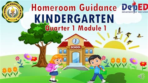 Homeroom Guidance Kindergarten Quarter 1 Module 1 Deped Youtube