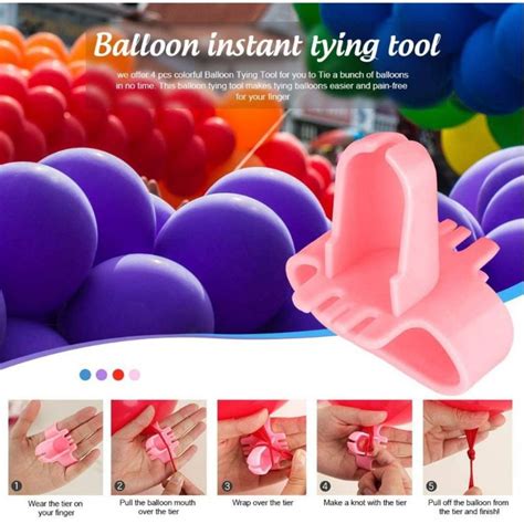 1 Pc Balloon Knotter Latex Rubber Balloon Fastener To Tie Or Knot Balloons Shopee Philippines