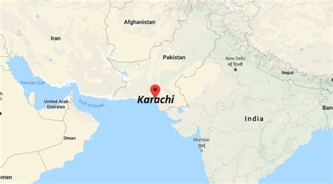 Where Is Karachi On The World Map World Map
