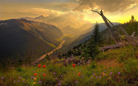 Beautiful Mountain Valley Wallpaper Nature And Landscape Wallpaper