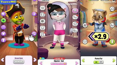 My Talking Angela Vs My Talking Tom Building Clothes Style Youtube