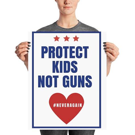 Protect Kids Not Guns Printable For Charity Digital Download Protest