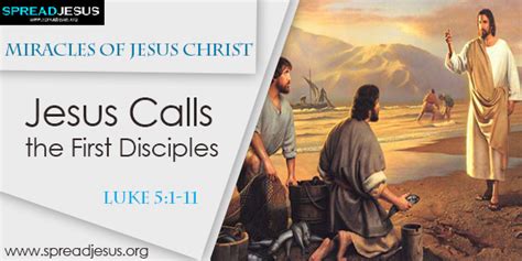 Miracles Of Jesus Christ Jesus Calls The First Disciples Luke 51 11