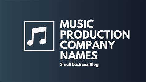 Best Music Production Company Names Youtube