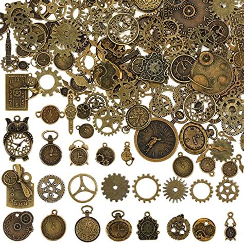 300 Gram Antique Steampunk Gear Diy Assorted Mix Steampunk Wheel Alloy