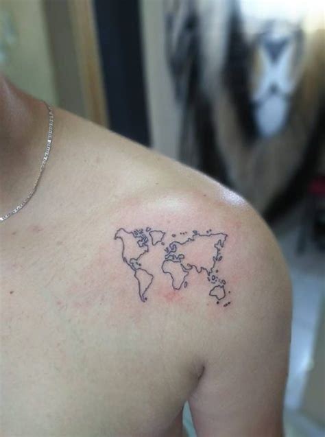 Tatuagem De Mapa Mapa Mundi TattooMenu