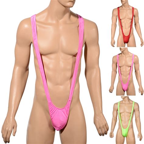 Sexy Borat Style Mankini Suspender Bikini Sling Swimsuit Slingshot