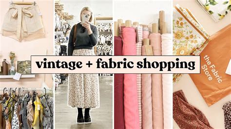 Vintage Fabric Shopping In Melbourne Thrift With Me Youtube