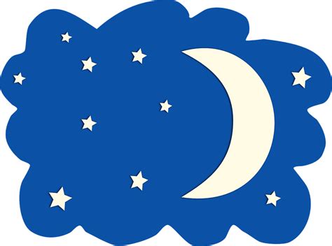 Moon Stars Sky · Free Vector Graphic On Pixabay