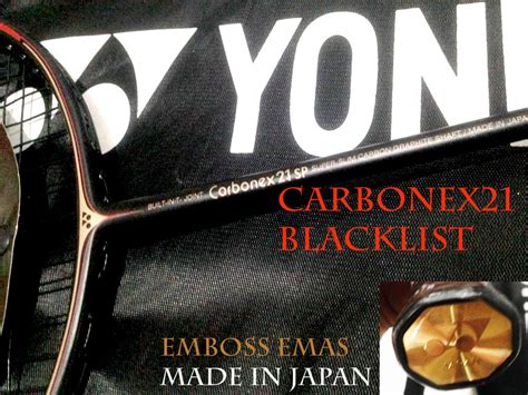 Then, administrators will investigate and then take appropriate actions. Jual Raket Yonex CARBONEX 21 SP BLACKLIST EXTENDED EDITION ...