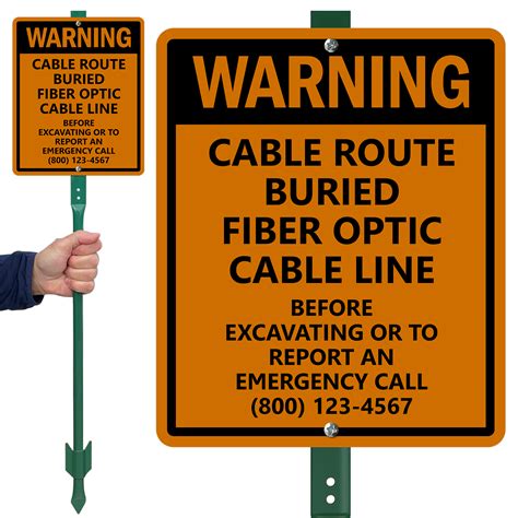 Buried Fiber Optic Cable Signs Fiber Optic Cable Signs