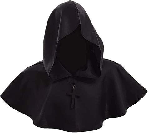 Buy Graduatepro Cowl Hood Medieval Halloween For Monk Robe Wizard