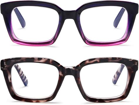 Ytdbns 2 Pairs Oversized Retro Reading Glasses For Women