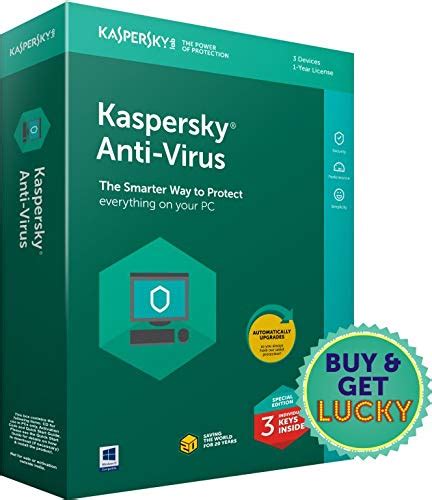 Kaspersky Antivirus Latest Version 3 Users 1 Year 3 Individual Keys