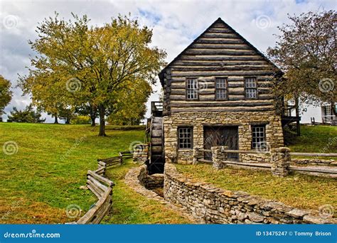 Grist Mill In The Fall Stock Image Image Of Mill Rural 13475247