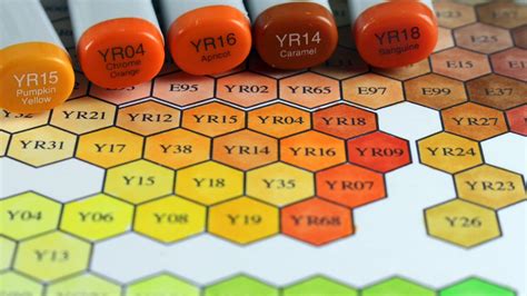 Hex Chart Product Video Copic Copic Marker Color Chart Copic Coloring