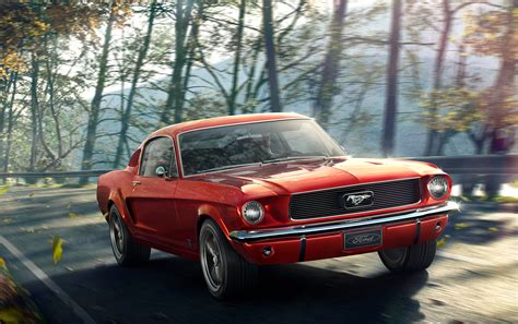 Ford Mustang 1967 Cgi And Retouching On Behance
