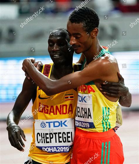 Gold Medalist Joshua Cheptegei Uganda Left Editorial Stock Photo
